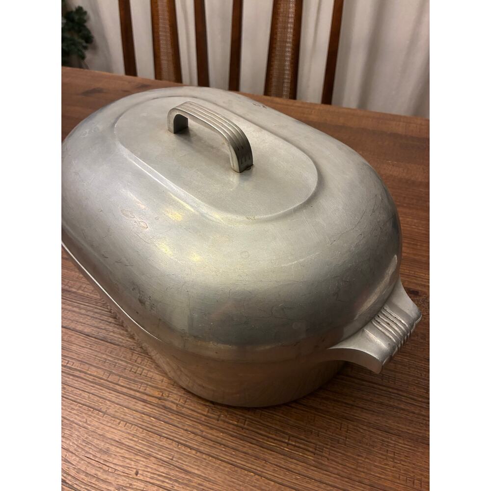 Vintage Wagner Ware Magnalite 4267 Roaster 13 Qt Aluminum Turkey Roaster
